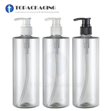 12PCS/LOT-500ML Spiral Lotion Pump Bottle,Clear Plastic Cosmetic Container,Empty Shampoo Sub-bottling,Sample Essence Oil Bottle 2024 - buy cheap