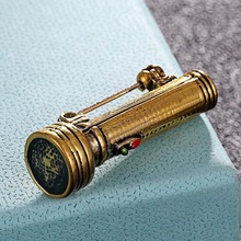 Zlxgirl jewelry Antique gold vintage flashlight brooches men's punk jewelry Carton small punk hijab pins scarf pins hats jewelry 2024 - buy cheap