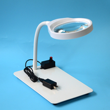 Lupa blanca multifunción con lámpara LED, lupa USB para mantenimiento electrónico, de plástico, 8X 2024 - compra barato