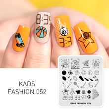 KADS Nail Templates Fashion 052 Nail Art Plate for Stamping Manicure Stamper Stencil Stamp for Nail Art Stamping Templates 2024 - buy cheap