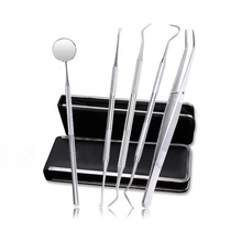 Dental Mirror Stainless Steel Oral Cleansing 5 Piece Set Mouth Mirror Dental Kit Instrument Dental Teeth Whitening Oral Care 2024 - buy cheap