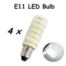 E11 LED Bulb Light 110V 4W Crystal Lamp 360 Degree 350lm LED E11 Light Replace 35W Halogen Bulb for Chandelier lighting 2024 - buy cheap