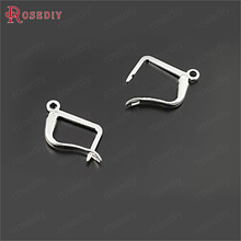 (27897)20PCS 20x12MM Silver Color Plated Brass Earring Hook Diy Jewelry Findings Accessories Wholesale 2024 - buy cheap