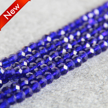 glass Crystal Accessories 6*8mm Faceted Dark Blue AB+colorful beads stone loose DIY Hand Made Jewelry making design wholesale 2024 - buy cheap