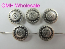 OMH wholesale 50g 27pcs 12mm  Jewelry accessories Zinc alloy European space beads for bracelet PJ302 2024 - buy cheap