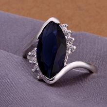 KN-R191 Hot Sale Free Shipping Silver Color Fine Jewelry Wholesale Charms Fashion Jewelry AAA Cubic Zircon Crystal Ring 2024 - buy cheap