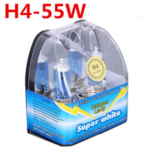 Lâmpada automotiva de halogênio, h4, 55w, alta potência, 6000k, 12v, para estacionar em carro ford 2024 - compre barato