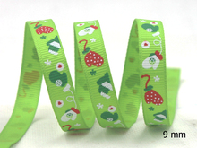 [IuBuFiGo] New 3/8" 9mm Wholesale Christmas Grosgrain Ribbon Printed Festival Tape 100 yards/roll 2024 - buy cheap