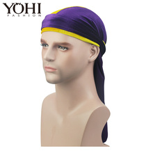 2018 New Luxury Men's Velvet Durags Bandana Turban Hat Wigs Doo Durag Biker Headwear Headband Pirate Hat hair accessories 2024 - buy cheap