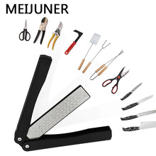 Meijuner Kitchen Knife Sharpener Double Sided Folded Pocket Sharpener Diamond Knife Sharpening Stone Outdoor Grinding Tool MJ231 2024 - buy cheap