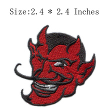 The Red head embroidery patch 2.4" wide /red face/jacket patch/handcraft patch 2024 - buy cheap