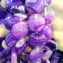 Free Shipping Fashion Jewelry 25mm Beautiful Purple Stripes Carnelian Round Loose Beads 16pcs FG7182 2024 - buy cheap