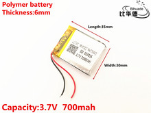 3.7V,700mAH,603035 Polymer lithium ion / Li-ion battery for TOY,POWER BANK,GPS,mp3,mp4 2024 - buy cheap