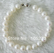 New Arriver Pearl Jewelry AA 8-9MM White Natural Freshwater Pearl Bracelet High Quality Low Price 8inch New Free Shipping 2024 - buy cheap
