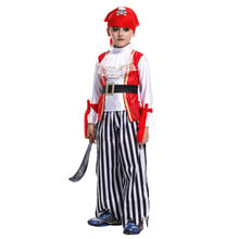 M-XL Boys Halloween Robber Bandit Costumes Kids Pirate Cosplay Corsair Role play Children's Day Carnival Christmas Party Dress 2024 - buy cheap