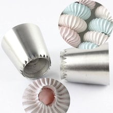 Sultan tube  2Pcs Icing Piping Stainlessl Steel Nozzles Russian  Pastry Tips Cupcake Large Icing Piping Nozzles Baking 2024 - buy cheap
