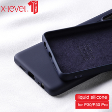 X-level Liquid Silicone Case For Huawei P30 Pro Original Soft Baby Skin Feeling Back Cover For Huawei P30 Lite Case Nova 4e 2024 - buy cheap