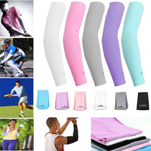 New High Quality 1Pair Comfortable Cool Sport Basketball Arm Cover UV Protection Sunscreen Athletic Ice Cycling Sleeves#267443 2024 - buy cheap