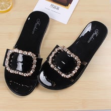 Women Flip Flops Slippers Shoes Home Female Woman Shoes Crystal Summer Beach Women Slides Sandals Flat Slippers Ladies Shoes 2024 - buy cheap