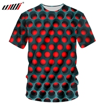 UJWI Camisa Menino Verão Novo Curta tShirt Impressão Preto Vermelho Malha Engraçado 6XL Top T-Shirt Em Torno Do Pescoço 2024 - compre barato