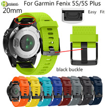 Силиконовый мягкий ремешок спортивный браслет ремешок для Garmin Fenix 5S часы замена Смарт-браслет ремешок для часов Новый 2024 - купить недорого