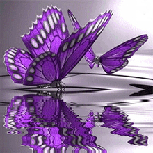Алмазная картина фиолетовая бабочка полная дрель Мозаика DIY Алмазная картина вышивка крестиком домашнее декоративное ремесло 2024 - купить недорого