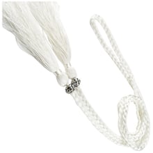 Verwong Woven tassel belt knot decorated waist chain waist rope White 2024 - buy cheap