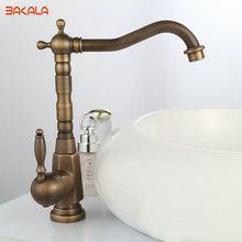 Bakala GZ8103 Única Alça de Bronze Antigo Centerset Torneira Da Cozinha tap Atacado 2024 - compre barato