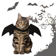 Black Halloween Bat Wing Pet Cat Vest Costume Small Dog Cat Vampire Wing Vest Cat Puppy Cool Party Clothes Dress Pet Custome 2024 - buy cheap