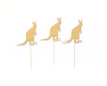 glitter Kangaroo animal Party Cupcake Appetizer toppers Engagement Bachelorette birthday Wedding Bridal baby Shower  food picks 2024 - buy cheap