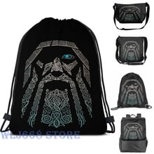 Funny graphic print shoulder Bags women ODIN Single shoulder backpack travel for men Gym Bag 2024 - buy cheap