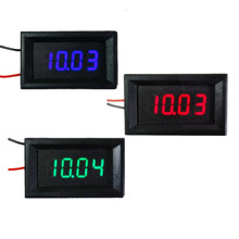 RD  0.36"Digital Voltmeter DC 3.5-30V 4 digit 2 wires with shell Voltage Panel Meter LED display Color 50 pcs 2024 - buy cheap