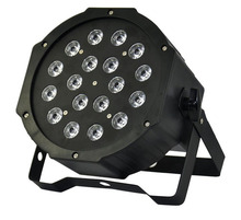 Hot 2017!18*3 Leds Stage Light High Power RGB Par Light With DMX512 Master Slave Led Flat DJ Equipments Controller,Free shipping 2024 - buy cheap