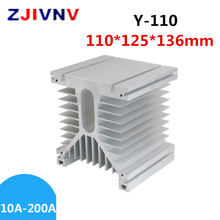 Disipador de calor con forma de radiador Y110, 125x135x110mm, 100A, relé trifásico de estado sólido SSR, color blanco 2024 - compra barato