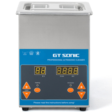 GTSONIC-limpiador ultrasónico Digital para baño, 2L, 50W, 40kHz, cesta de Metal, lavado de joyas, relojes dentales, PCB, CD, collares 2024 - compra barato