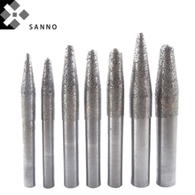 5 Piece CNC electroplated diamond tools stone carving grinding head hard engraving tools for granite marble stone 2024 - buy cheap