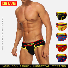 ORLVS Brand Men Underwear Sexy Men Briefs Cotton Breathable Comfortable Underpants Quick Dry Male Panties Cueca Tanga OR175 2024 - buy cheap