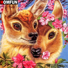 HOMFUN Full Square/Round 5D DIY Diamond Embroidery "deer" Diamond Painting Cross Stitch Rhinestone 5D  A09302 2024 - buy cheap