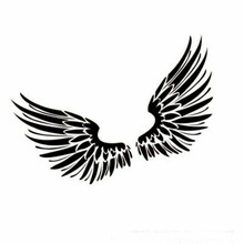 20*14.8cm Angel Wings Fashion Pop Car Stickers Car Truck SUV Van Window Body Decal Sticker Be Different 2024 - buy cheap