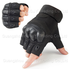 Тактические перчатки без пальцев Военные вооруженные Пейнтбол страйкбол противоскользящие карбоновые перчатки на половину пальцев перчатки на открытом воздухе тренировочные перчатки 2024 - купить недорого