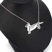 Hzew такса Скелет Кулон ожерелье Собака шейный платок ветеринар подарок 2024 - купить недорого