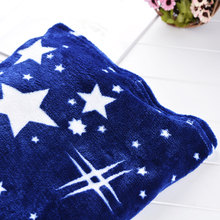 Bright stars bedspread blanket 200x230cm High Density Super Soft Flannel Blanket to on for the sofa/Bed/Car Portable Plaids 2024 - buy cheap