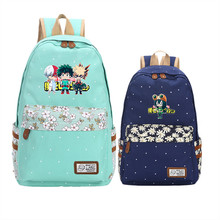Рюкзак для ноутбука Midoriya Izuku, с аниме принтом, для косплея, школьные сумки с цветами, женский милый рюкзак, рюкзак 2024 - купить недорого