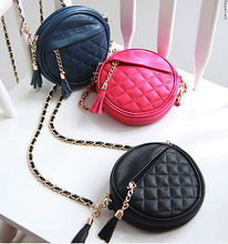 New Women Ladys Pu Leather Chain Circle Clutch Tote Handbag Shoulder Bags Purse 2024 - buy cheap