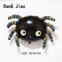 Хэллоуин Вечеринка черный паук воздушный шар из фольги украшения Надувные игрушки животные день рождения праздник Шары поставки 2024 - купить недорого