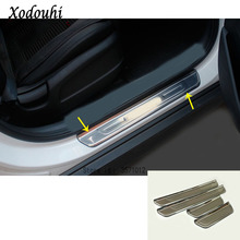 For Hyundai Tucson 2015 2016 2017 2018 car styling Stainless Steel pedal Door sill scuff plate Cover outside external threshold 2024 - buy cheap
