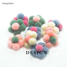 Kewgarden DIY Bowknot Brooch Material Bag Accessories Handmade Snow Yarn Ball Flower DIY Craft Supplies 10 Pcs/ lot 2024 - buy cheap
