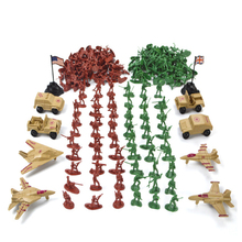 Soldado traje modelo militar soldado de juguete de plástico hombres del ejército cifras accesorios juego Kit regalo modelo de juguete para los niños regalo de cumpleaños 2024 - compra barato