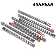 Aluminum Alloy Upgrade Link Rod 313mm Wheelbase 8pcs for Axial SCX10 1/10 Crawler 2024 - buy cheap