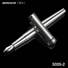 BAOER 3035 Stainless steel Business Gifts ink pen and Pencil Box luxury school Office Stationery metal Fountain Pen Nib 2024 - buy cheap